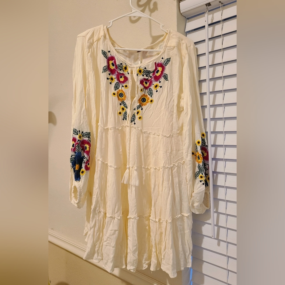 Free People Embroidered dress